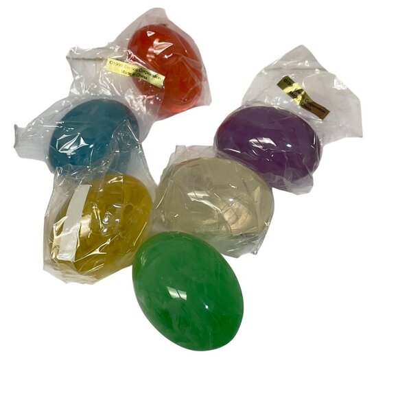 Enesco Set Of 6 Enesco Festivities Resin Egg Figurines Decorative Collectibles M - Picture 3 of 8